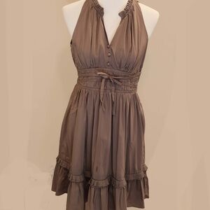 Super fun Mauve ruffle sundress beautifully made